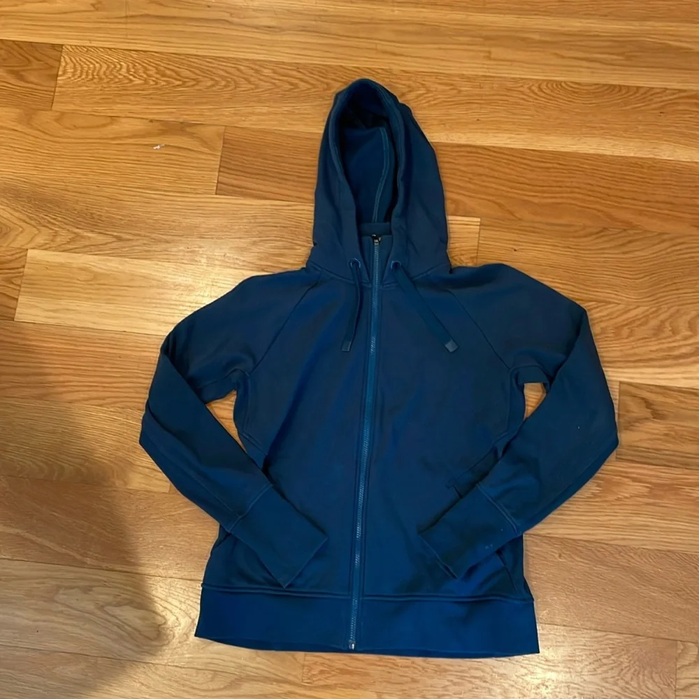 Athleta Blue Hoodie Sweatshirt - Picture 2 of 5